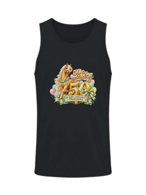 50 und goldrichtig – Herren-Tank-Top