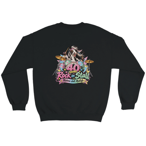 40 Jahre Rock im Stall – Pullover mit Rückendruck
