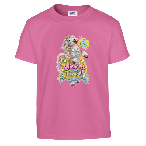 Wiehern vor Freude! (6 Jahre) – Kinder-T-Shirt