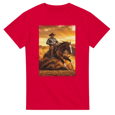 Reining in staubiger Arena – T-Shirt