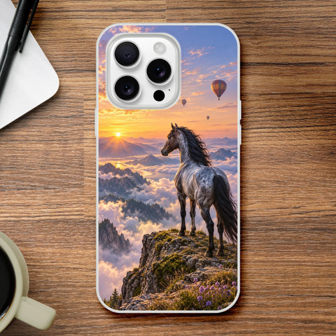 Apfelschimmel über dem Wolkenmeer – Flexi iPhone