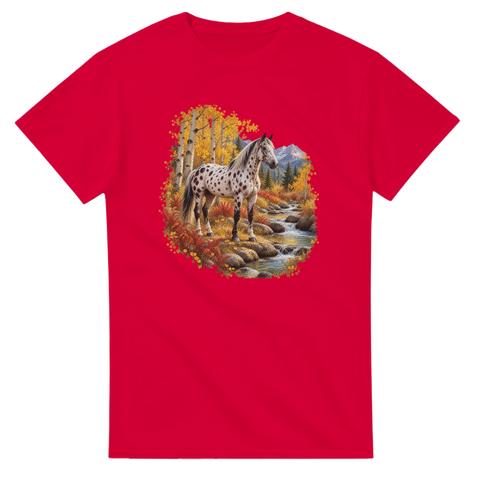 Appaloosa im herbstlichen Espenwald – T-Shirt