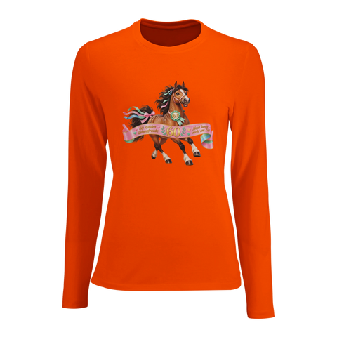 60 Runden Lebensfreude – Damen-Langarmshirt
