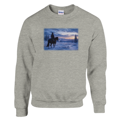 Winterritt durch den Schnee – Pullover