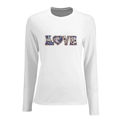 Love – Schimmel im Mondlicht – Damen-Langarmshirt