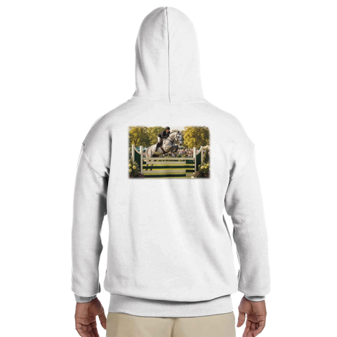 Grünes Gatter – Hoodie mit Rückendruck
