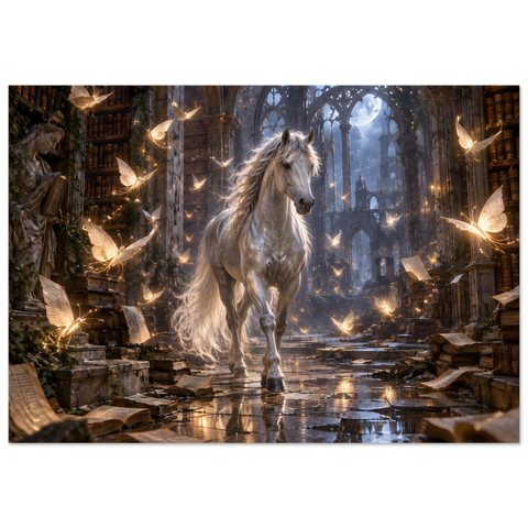 Schimmel in der Bibliothek der Falter – Forex-Bild 70×100 cm