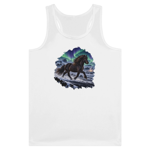 Islandpferd unter Polarlicht – Tank-Top