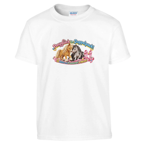 Ponyglück im Doppelpack! (11 Jahre) – Kinder-T-Shirt