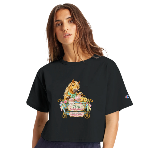 70 und herrlich gelassen – Crop-Top