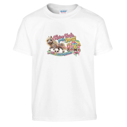 Kleine Hufe, große Party! (6 Jahre) – Kinder-T-Shirt
