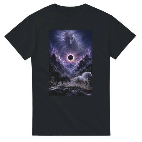 Sonnenfinsternis am Bergpass – T-Shirt