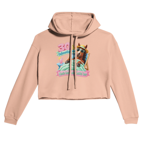 30 und tiefenentspannt – Cropped Hoodie