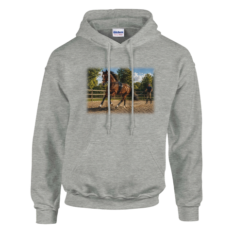 Longenarbeit auf dem Reitplatz – Hoodie