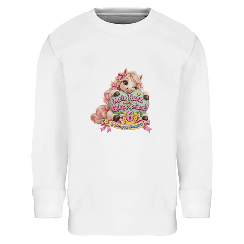 Mein Herz macht Galoppsprünge! (6 Jahre) – Kinder-Pullover