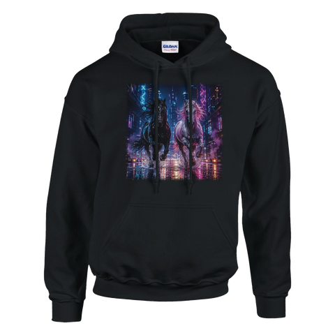 Neonstadt bei Nacht – Hoodie