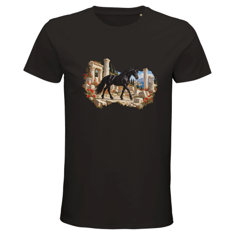Rappe zwischen römischen Säulen – Bio-T-Shirt Herren
