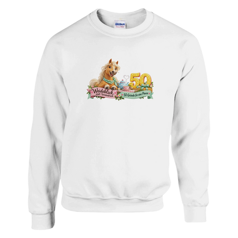 Weideblick statt Termindruck – Pullover