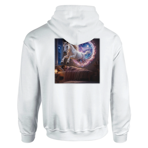 Traumpferd – Hoodie mit Rückendruck