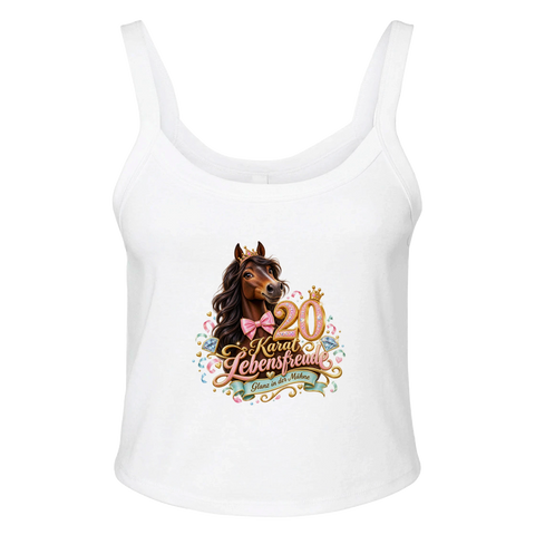 20 Karat Lebensfreude – Ripp-Tank-Top