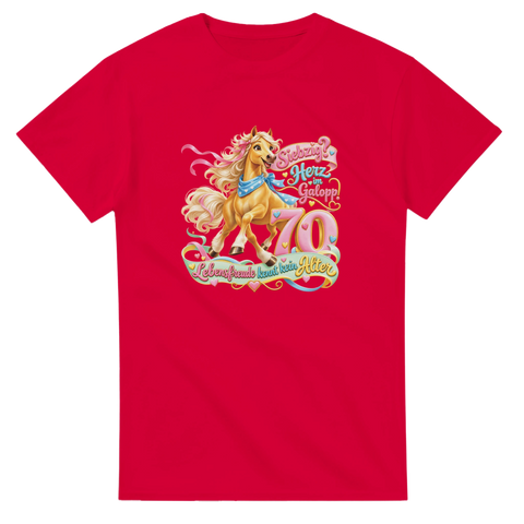 Siebzig? Herz im Galopp! – T-Shirt