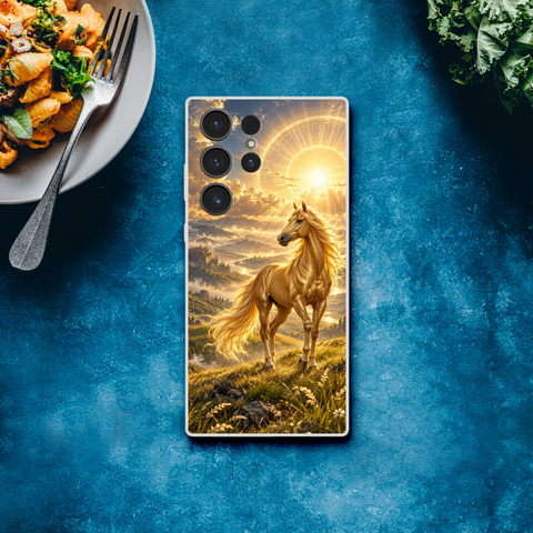Goldpferd im Sonnenkranz – Flexi Galaxy