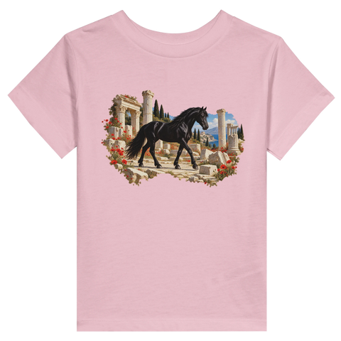 Rappe zwischen römischen Säulen – Kleinkind-T-Shirt