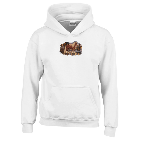 Kaltblut am Dampfbahnhof – Kinder-Hoodie