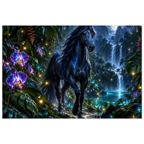 Rappe im Orchideendschungel – Kunstdruck 60×90 cm