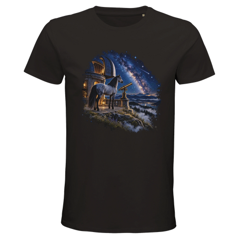 Blauschimmel unter der Milchstraße – Bio-T-Shirt Herren