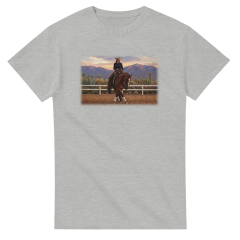 Cowgirl und ihr Pferd – T-Shirt