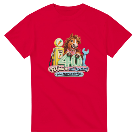 40 Jahre, null Leerlauf – T-Shirt