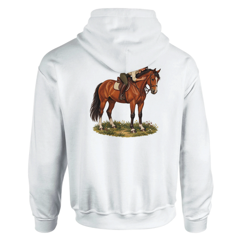 Danke, mein Pferd – Hoodie mit Rückendruck