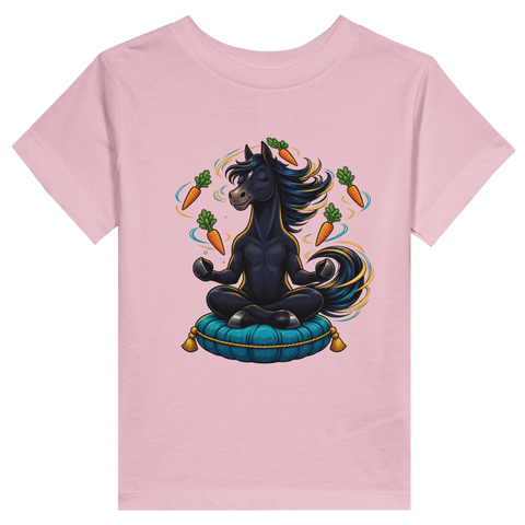 Meditierendes Yoga-Pferd – Kleinkind-T-Shirt