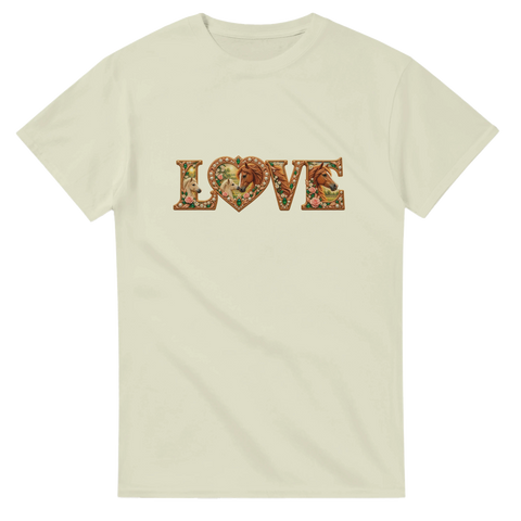 Love – Stute und Fohlen in Rosé – T-Shirt