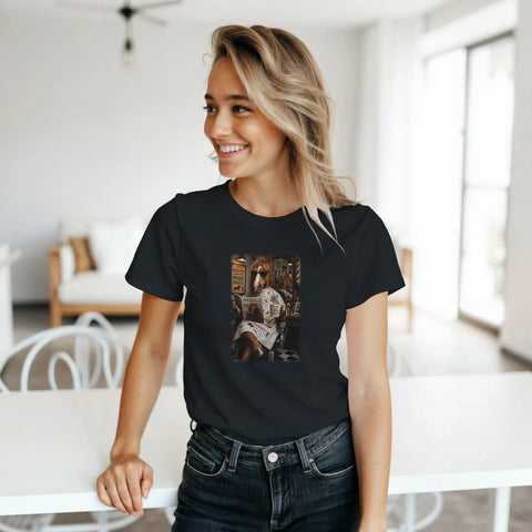 Beim Pferdefriseur – Damen-T-Shirt