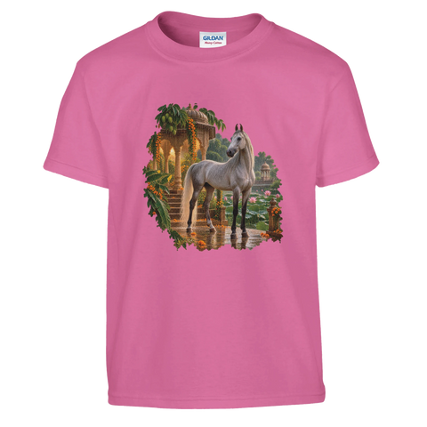 Marwari im Tempelgarten – Kinder-T-Shirt