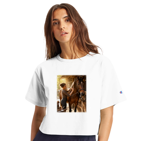 Glück ist Zeit im Stall – Crop-Top