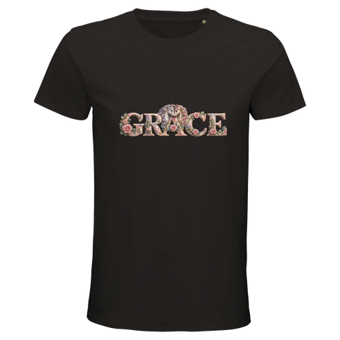 Grace – Pferdepaar zwischen Rosen – Bio-T-Shirt Herren