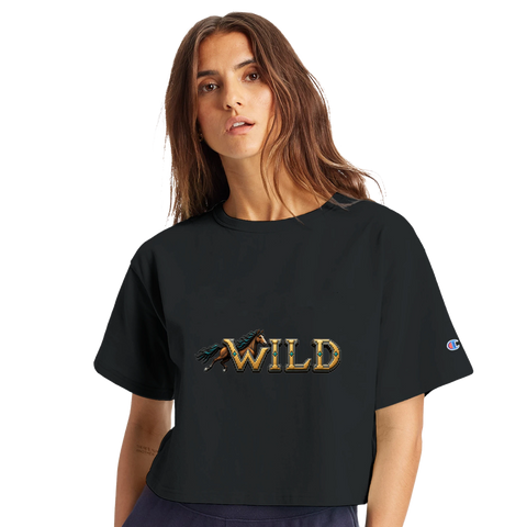 Wild – Brauner in Gold – Crop-Top