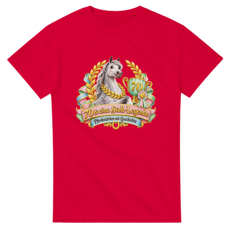 70 und eine Stall-Legende – T-Shirt