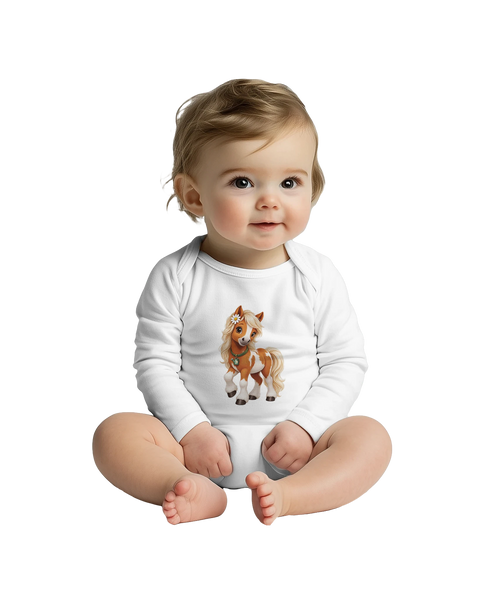 Gänseblümchen-Lio – Baby-Strampler langarm