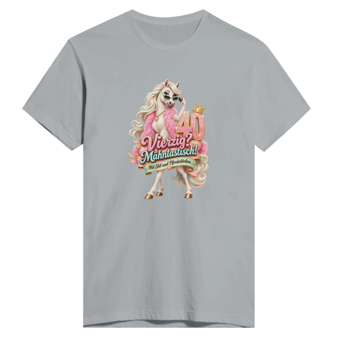 Vierzig? Mähntastisch! – Herren-T-Shirt