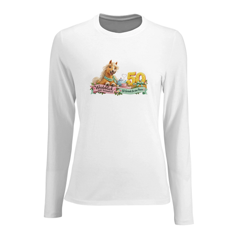 Weideblick statt Termindruck – Damen-Langarmshirt