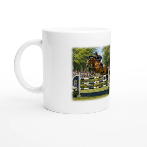 Oxer im Sommergrün – Tasse