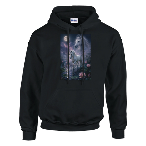 Lotussumpf im Vollmond – Hoodie