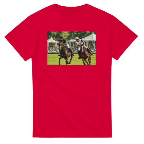 Zweikampf auf dem Polofeld – T-Shirt