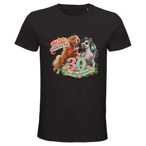 Mit 30 richtig auf Trab – Bio-T-Shirt Herren