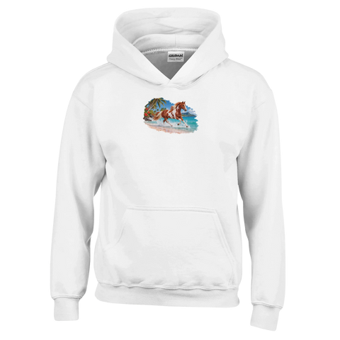 Pinto im türkisen Wasser – Kinder-Hoodie
