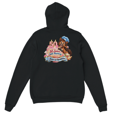 50 Jahre, beste Mischung – Hoodie mit Rückendruck